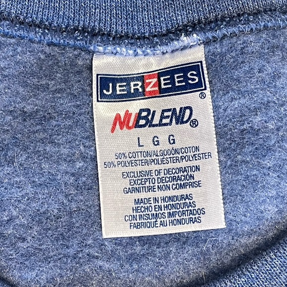 Vintage jerzees size large  blue George Strait christmas crew neck - Picture 3 of 5